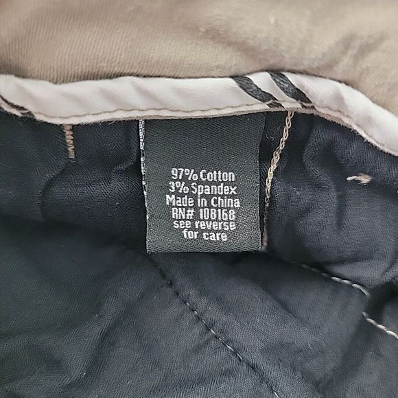 RSQ Slim Straight Fit Mens 30x30 Chino Pants Tan Stretch Back Welt Pockets Logo - Picture 8 of 15